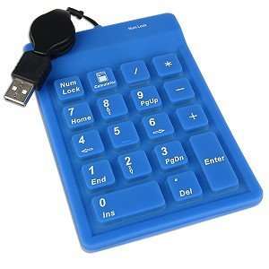  USB AirTouch 18 key Super Mini Number Keypad (Blue 