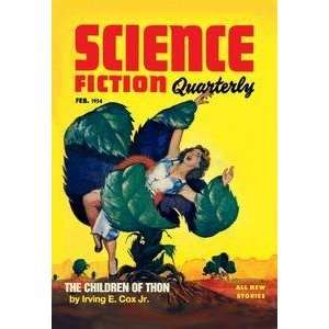 Vintage Art Science Fiction Quarterly Killer Plants 