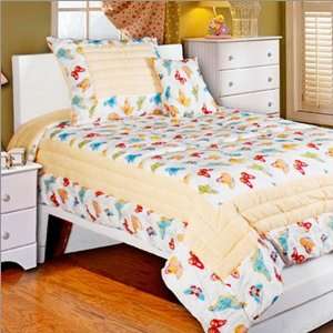  Full Rizzy Home Kids Multicolored Butterfly Quilt Set 