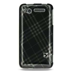  HTC MERGE ADR6325 CRYSTAL CASE BLACK CHECKER Cell Phones 