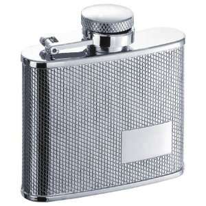  Visol Miami 4 oz Patterned Engravable Flask Kitchen 