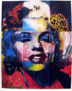 Marilyn Monroe POP ART Warhol Max Style ORIG PAINTING  