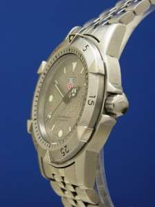 Mans Tag Heuer 1500 Full Size SS Watch W Granite Dial WD1211 K 20 