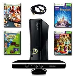  Top Quality XBOX 360 Slim 4GB Super Holiday Bundle with 6 