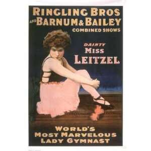  Dainty Miss Leitzel by Barnum and Bailey. Best Quality Art 