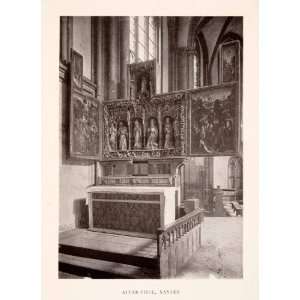  1906 Print Altar Xanten Cathedral Saint Victor Interior 