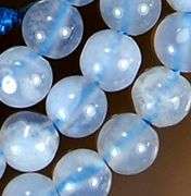 16inches 4mm Natural Blue Chalcedony Round Beads  