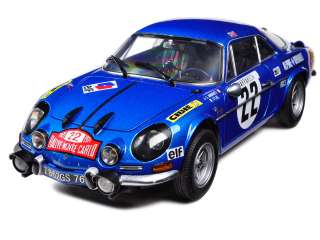 RENAULT ALPINE A110 1600S #22 1971 RALLY MONTE CARLO 1/18 BY KYOSHO 