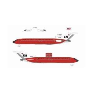  Jet X Braniff 727 200 Jellybean Red Model Airplane Toys & Games
