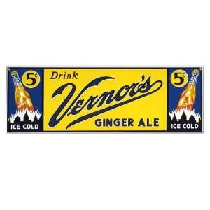 Ande Rooney Vernors Ginger Ale Metal Sign 