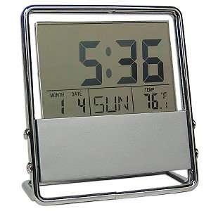  Metal Frame Clock (Silver) Electronics