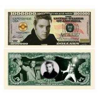 Elvis Presley Million Dollar Bill With Bill Protector 