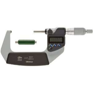 Mitutoyo 395 353 Spherical LCD Face Micrometer, Ratchet Stop, 2 3/50 