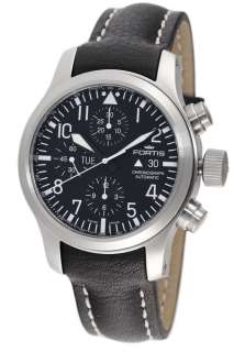 Fortis B 42 Flieger Automatic Mens chronograph black Watch 656.10.11 