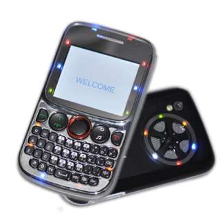 Unlocked Tri Sim Quad Bands Analog TV/FM Qwerty Keyboard Cell Phone 