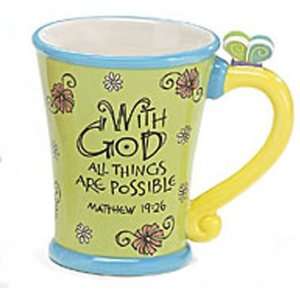  WITH god ALL things ARE possible Inspirational Coffee Mug 