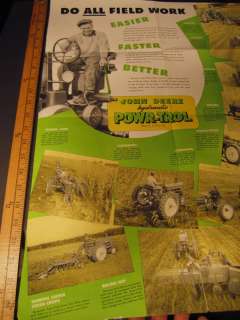 1946 John Deere Tractor POSTER Booklet Catalog  