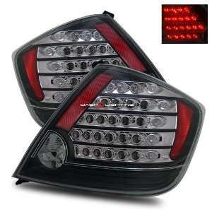  05 09 Scion tC LED Tail Lights   Black Automotive