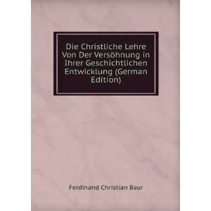   Entwicklung (German Edition) Ferdinand Christian Baur Books