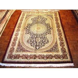  4x6 Hand Knotted qum Persian Rug   67x44