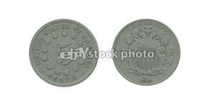 Cents, 1869, Shield Nickel  