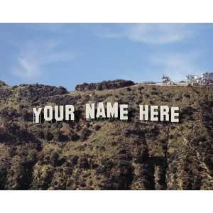  Personalized Hollywood Sign Print