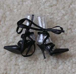 Silkstone Barbie New York Yorkie Black Ribbon Heels  