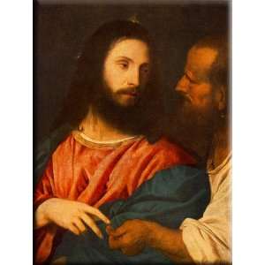   The Tribute Money 23x30 Streched Canvas Art by Titian