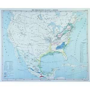  Baur map of the USA and Mexico (1857)