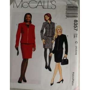  McCalls 8357 Pattern Misses Two Piece Dress Size C 10,12 