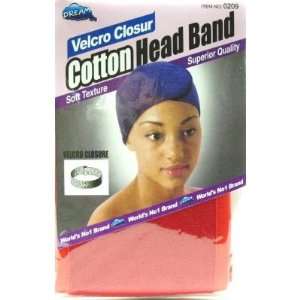  Dream Cotton Head Band Velcro Closure Asst (Pack of 12 