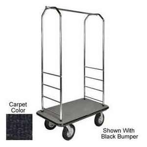  Easy Mover Bellman Cart Chrome, Black Carpet, Gray Bumper 