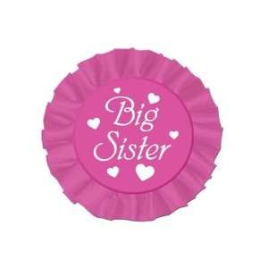  Big Sister Pink Satin Button