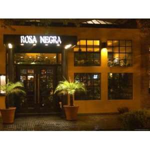  Entrance to Rosa Negra Restaurant, the Black Rose, Buenos 