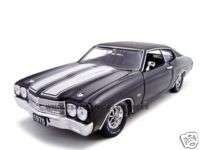 1970 CHEVROLET CHEVELLE SS 454 BLACK 124 DIECAST  