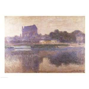  Vernon Church in Fog, 1893 Finest LAMINATED Print Claude 
