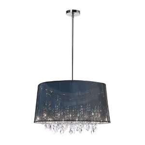  Dainolite BAR2111 899 PC Baroness 6 Light Chandelier in 