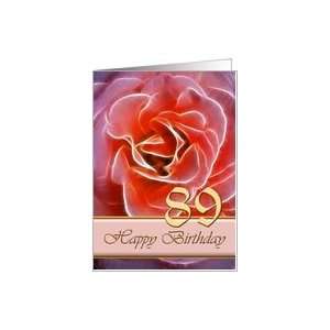  89th Birthday Rose Card Toys & Games