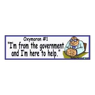 Oxymoron#1 Im from the government and Im here to help   Refrigerator 