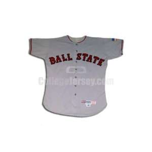   23 Game Used Ball State McAuliffe Baseball Jersey