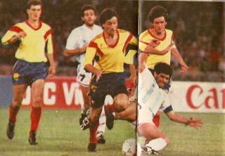 SOCCER WORLD CUP 1990 Magazine ARGENTINA Vs Romania  