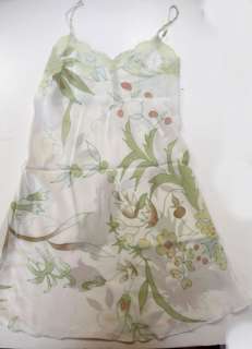 NWT $375 Ying Li Hand Painted Silk Gown Slip Teddy SZ M  