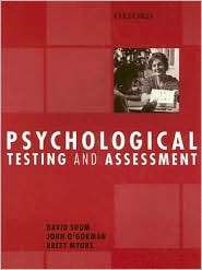 Psychological Testing and Assessment, (0195550943), David Shum 