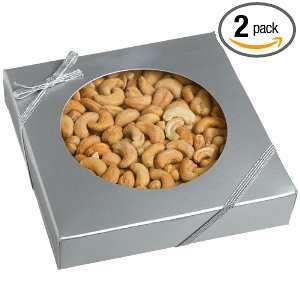 Bergin Nut Company Cashews Roasted & Salted, 12 Ounce Boxes (Pack of 2 