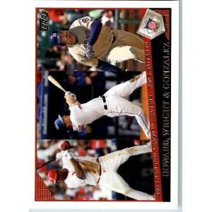 2009 Topps Baseball # 147 Ryan Howard / David Wright / Adrian Gonzalez 