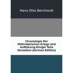   Einiger Teile Derselben (German Edition) Hans Otto Bernhardt Books