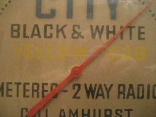Vintage Collectible Yellow Cab Thermometer (Rare)  
