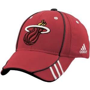  adidas Miami Heat Maroon NBA Draft Day 1 Fit Flex Fit Hat 