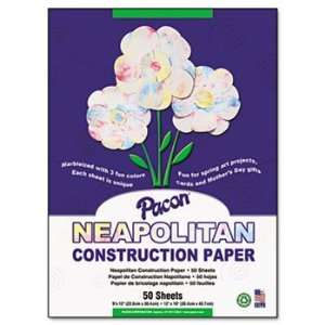  Pacon 9540   Neapolitan Construction Paper, 63 lbs., 9 x 