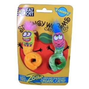   Count Springy Worms Catnip Cat Toys Sold in packs of 3